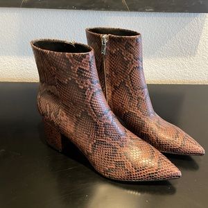 Marc Fisher LTD Brown Multi Leather Boots. Never worn.